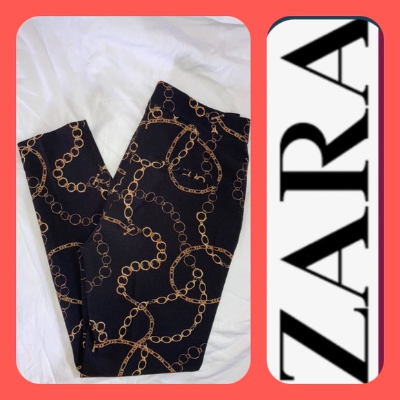 Zara Gold Chain Printed Pants - Picture 11 of 11